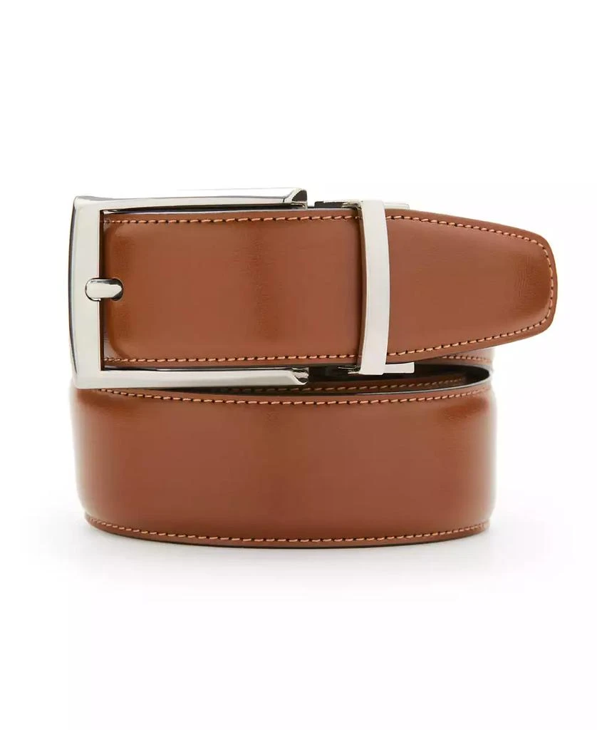 Perry Ellis Perry Ellis Men's Tan Leather Reversible Belt 1