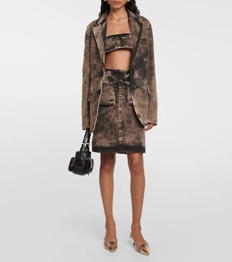 Miu Miu Logo leather and PVC mules 2