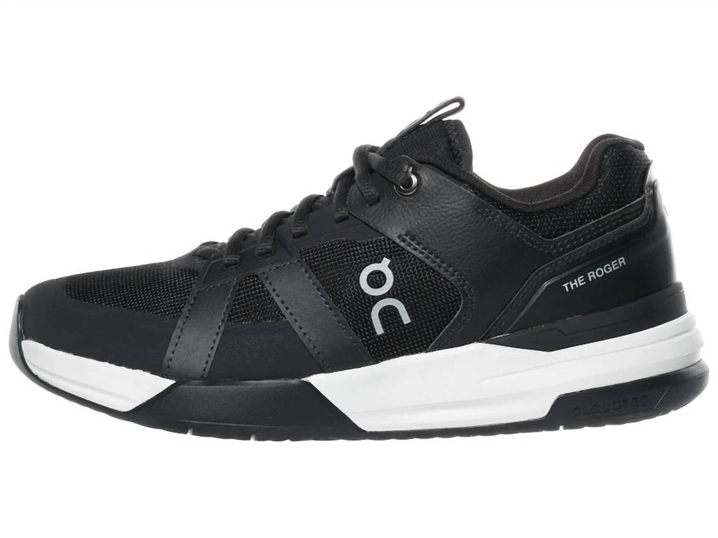 On Women
s On The Roger Clubhlouse Pro Shoes In Black/ White 3