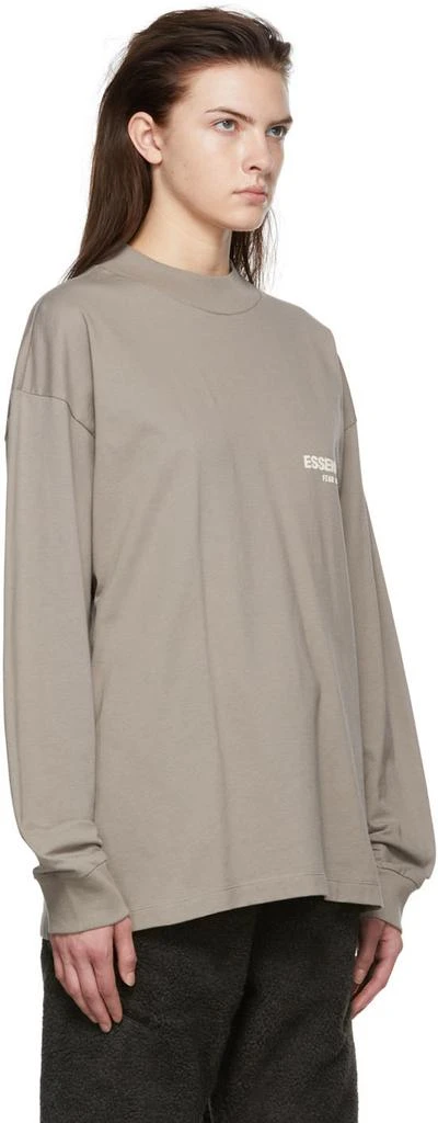 Fear of God ESSENTIALS Taupe Cotton T-Shirt 2