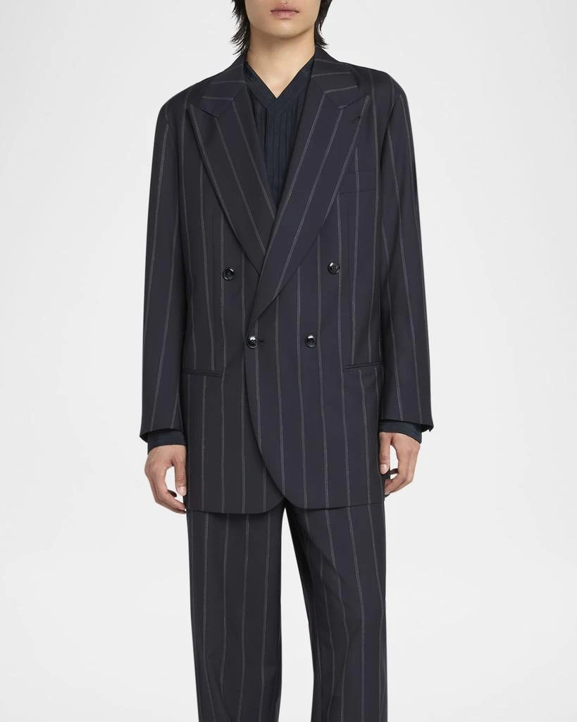 Giorgio Armani Men's Heritage Pinstripe Oversized Suit 3