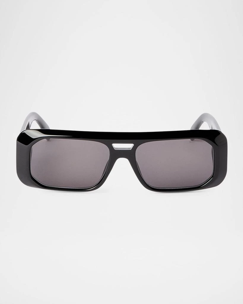 Palm Angels PERI102 WILLOW 1007 Rectangle Sunglasses - Black/Grey Shop WILLOW Dark Grey Rectangular Men main image 2