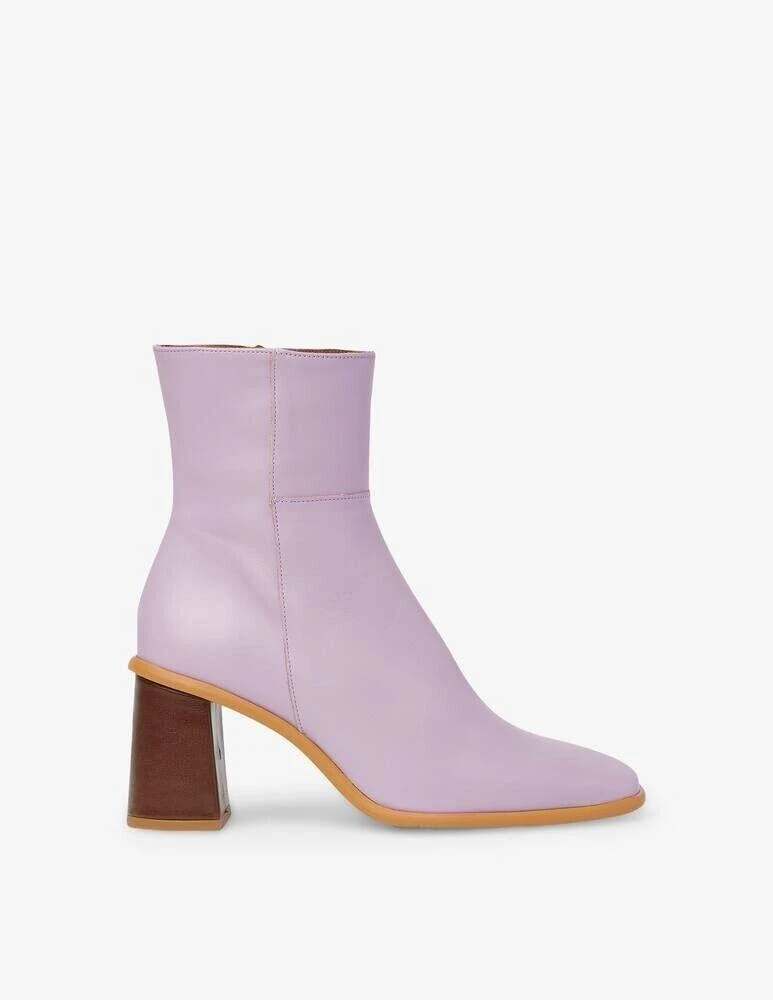 ALOHAS Alohas West Vintage BTWCP1-99 Boots Women's 5 Purple Leather Ankle Bootie KHD454 2