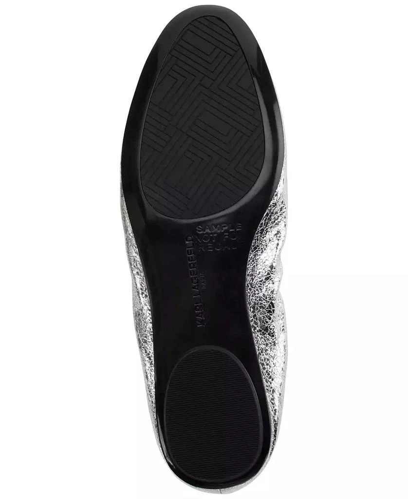 Karl Lagerfeld Paris Women's Velma Almond Toe Ballet Flats 5