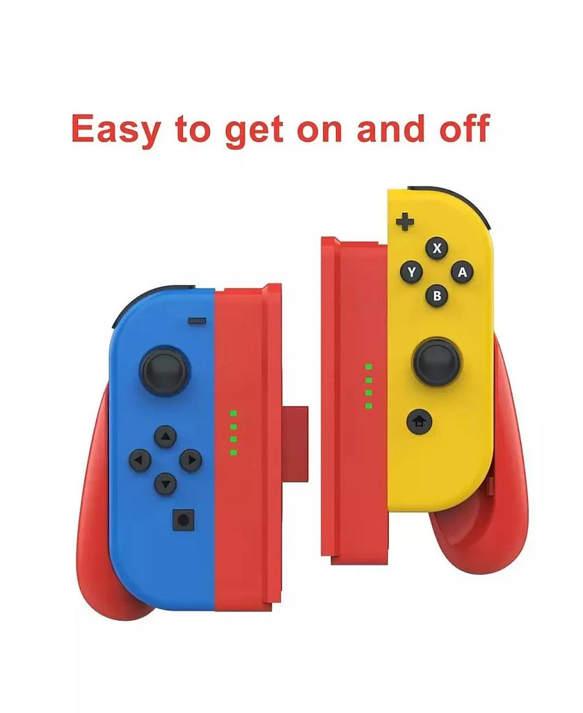 DOYO Red Detachable Controller Holder Grip For JOY CON Gamepad Nintend Switch Oled,Attachments 3
