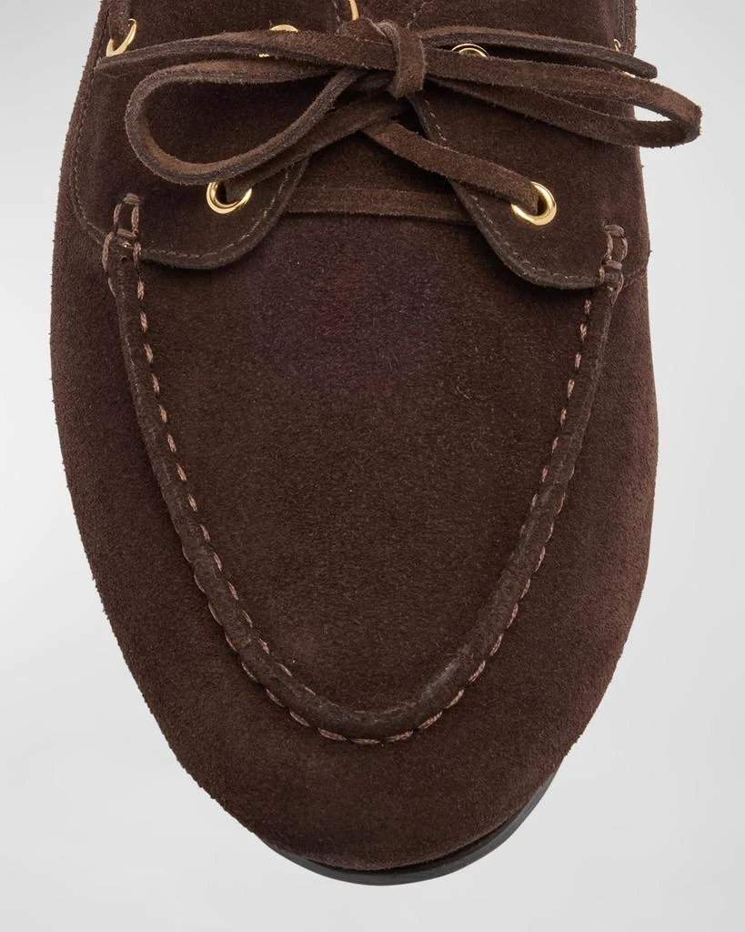 Bally Men's Plume Leather Boat Shoes 5