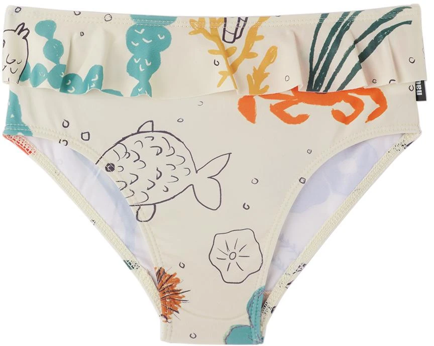 nadadelazos Kids Off-White Sea Swim Briefs 1