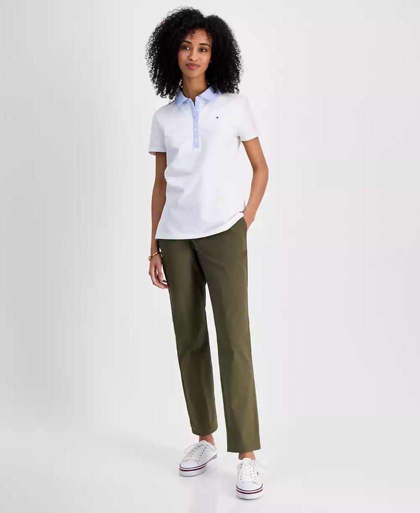 Tommy Hilfiger Women's Mixed Media Cornell Polo Shirt