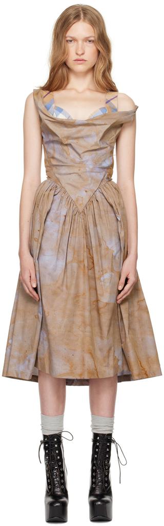 Vivienne Westwood SSENSE Exclusive Capsule Brown Sunday Midi Dress