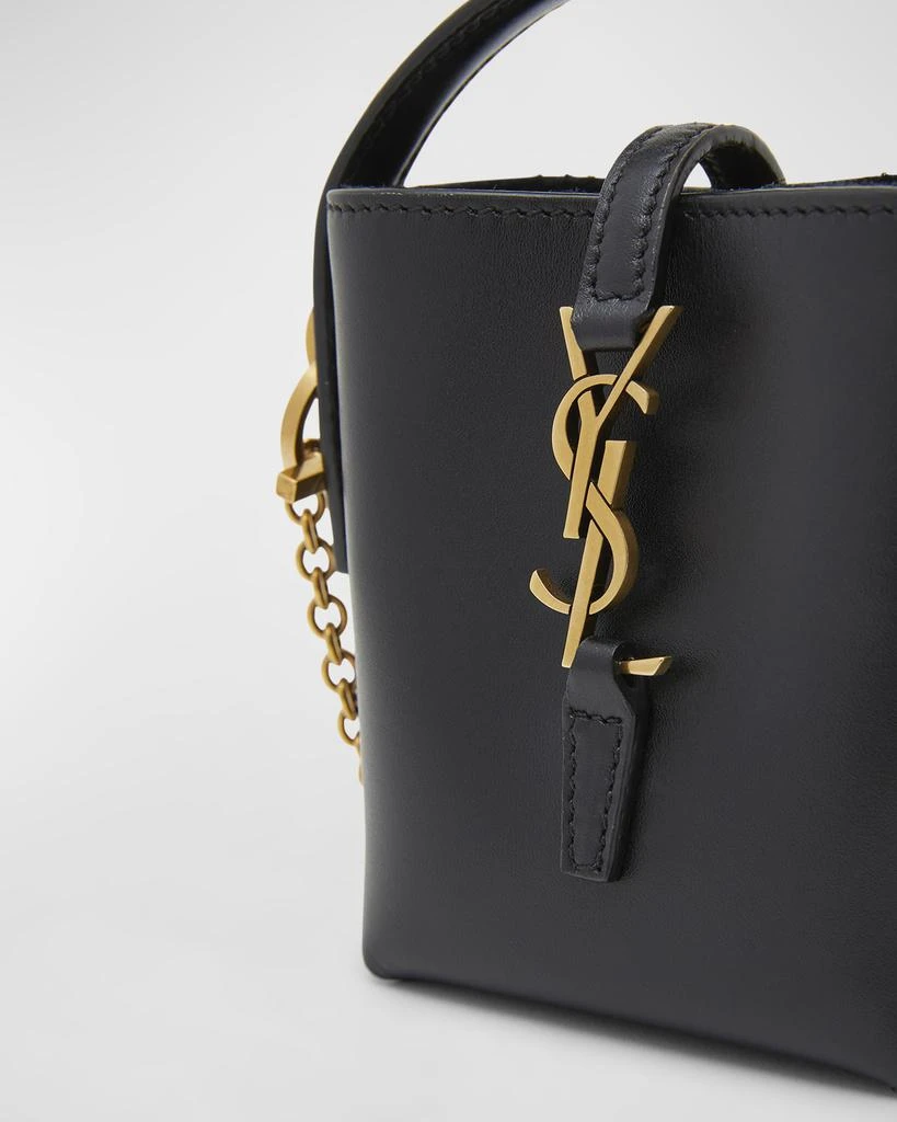 Yves Saint Laurent Le 37 Micro YSL Leather Bucket Bag 7