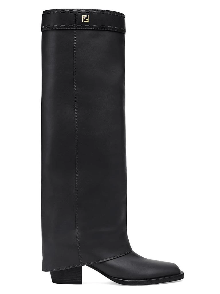 Fendi Leather Knee-High Boots 1