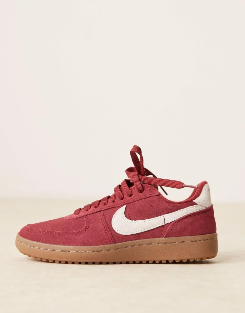 NIKE Nike Field General suede trainers in red and white 2