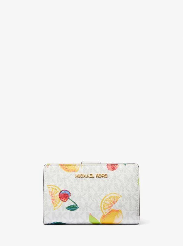 Michael Kors Jet Set Medium Fruit Print Logo Wallet 1