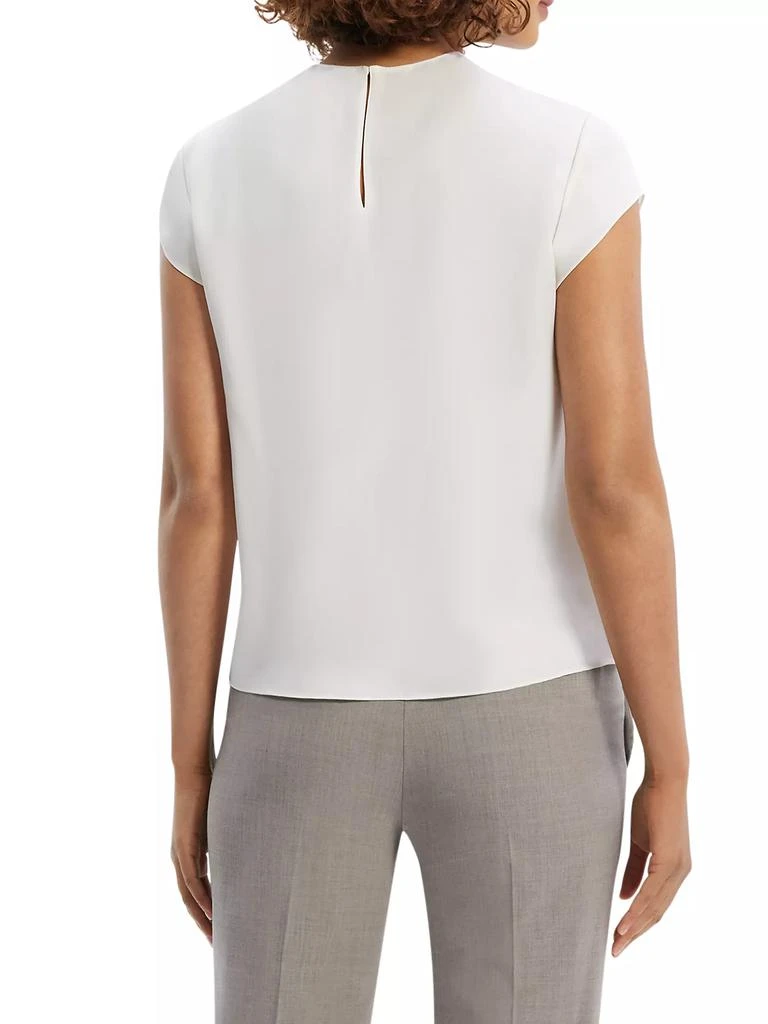 Theory Cap Sleeve Silk T-Shirt 5