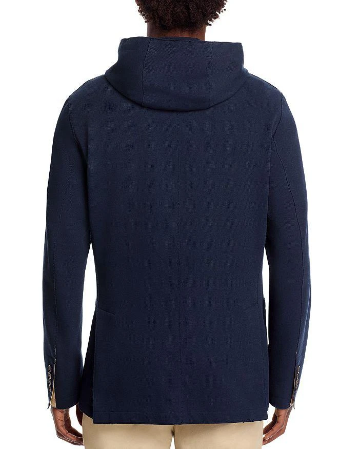 ELEVENTY Cotton Pique Jersey Removable Hood Soft Jacket 5