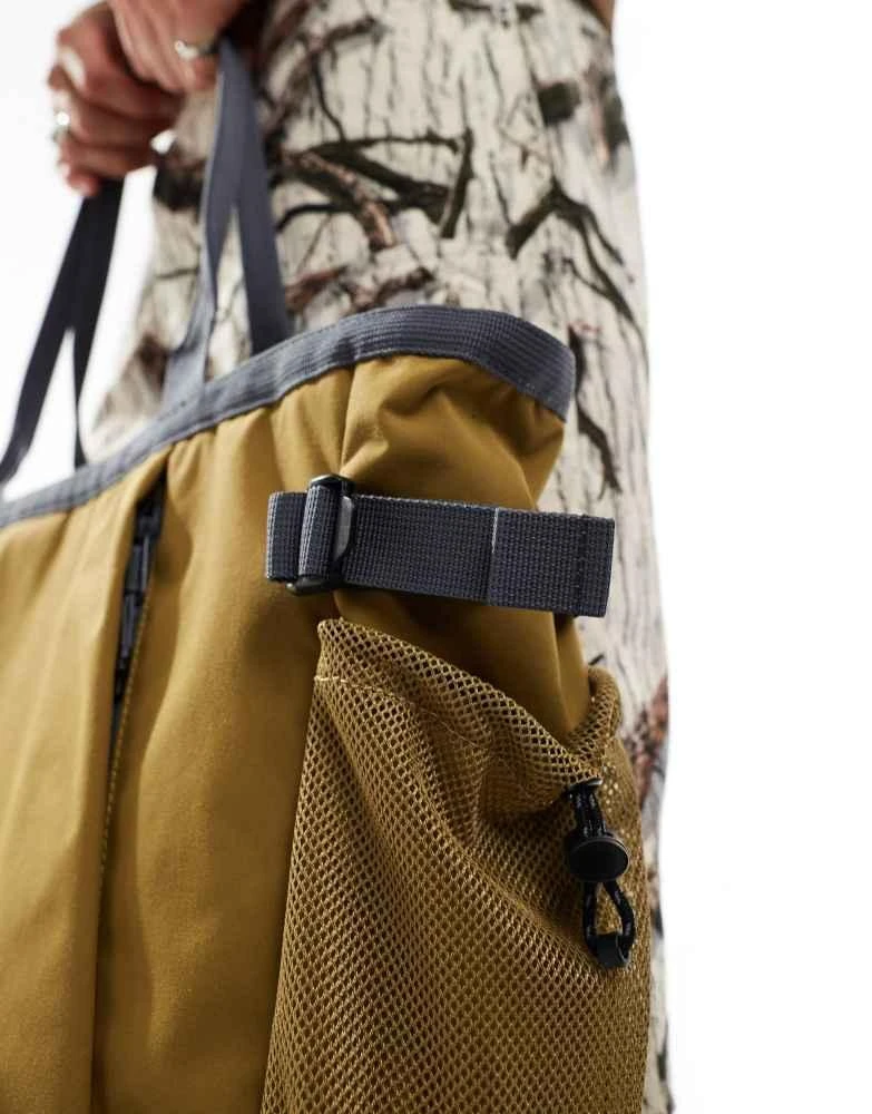 Gramicci Gramicci cordura tote bag in tan 4