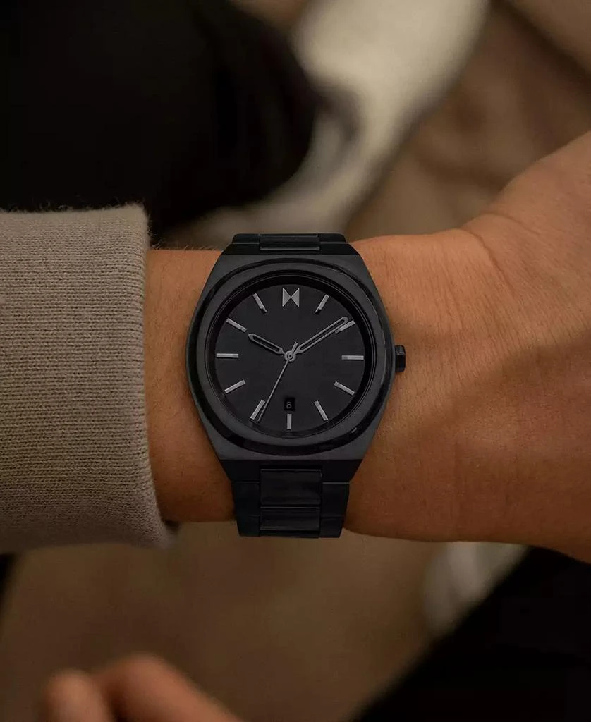 MVMT Men's Odyssey II Black Stainless Steel Bracelet Watch 40mm 8