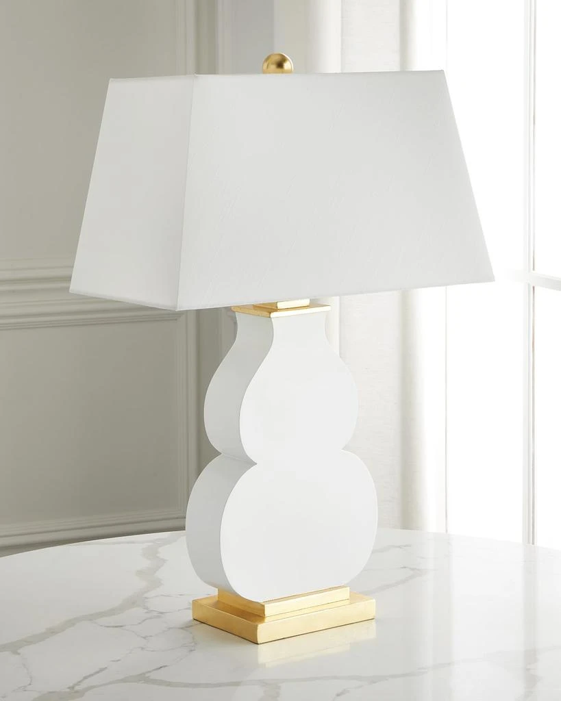 Old World Design Haley 27" Gloss White Table Lamp