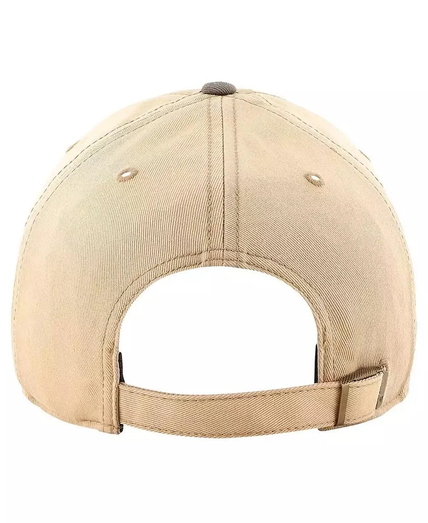 47 Brand Men's Khaki, Black Distressed Philadelphia Flyers Dusted Sedgwick MVP Adjustable Hat 2