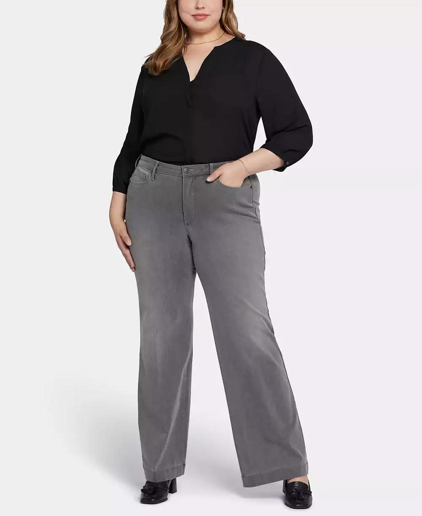 NYDJ Plus Size Teresa Wide Leg Jeans