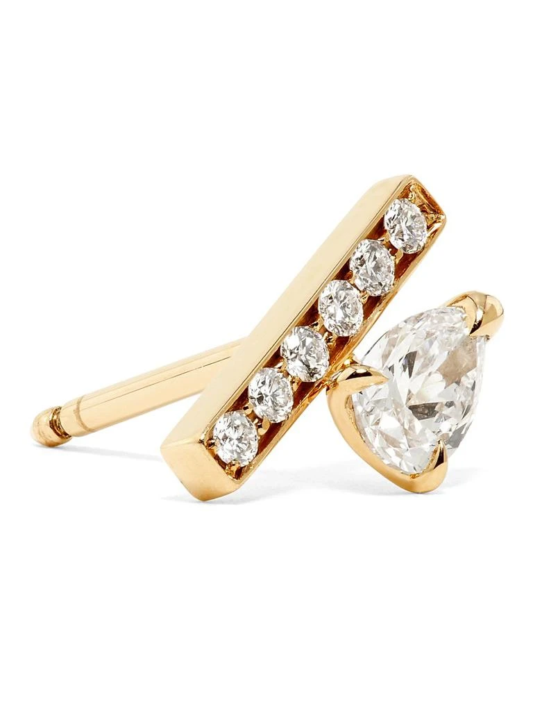 Repossi Serti Sur Vide 18K Rose Gold & 0.32 TCW Diamond Single Stud Earring 6