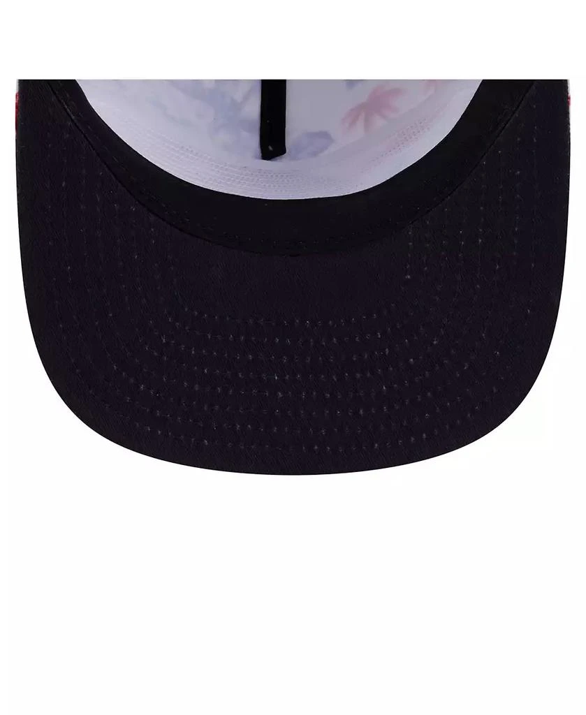 New Era Men's White Boston Red Sox Printed Island Golfer Snapback Hat 5