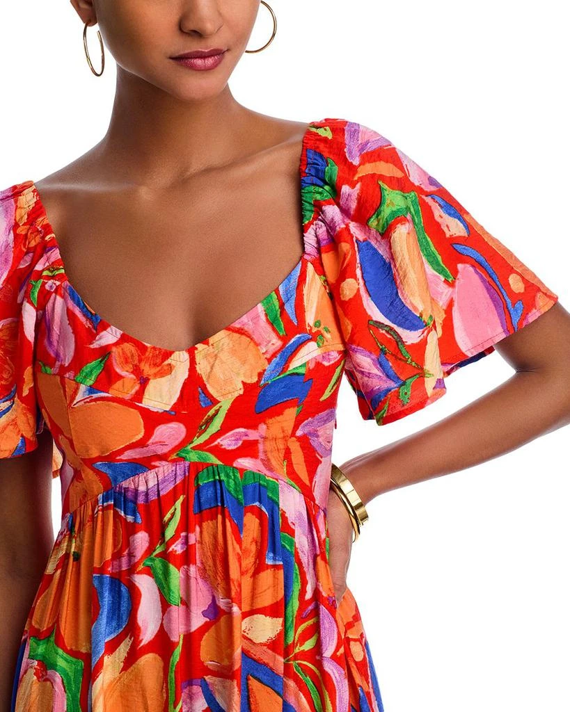 AQUA Oversized Floral Dress - Exclusive 2