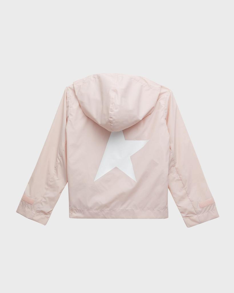 Golden Goose Girl's Star Logo-Print Windbreaker, Size 4-10