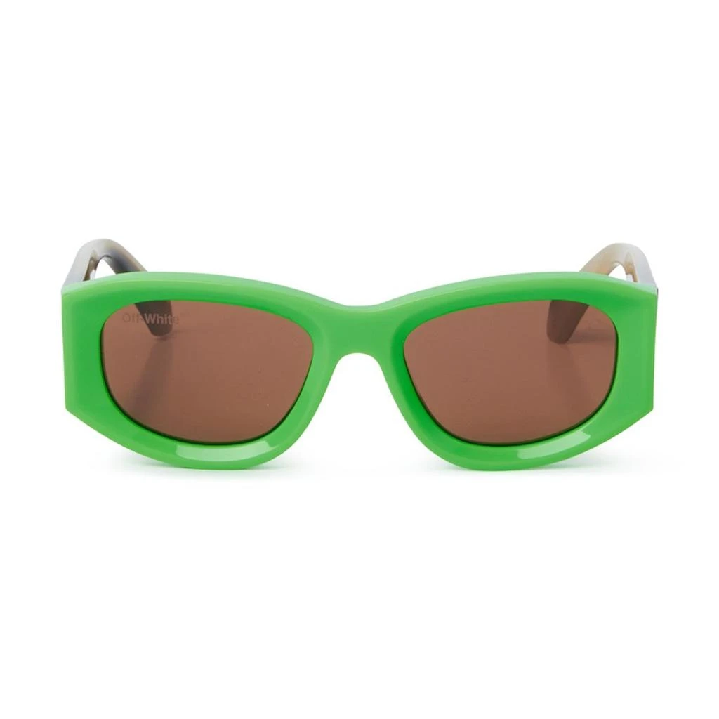 Off-White Neon Green Rectangular Sunglasses, Unisex, OERI039 5964, Authentic Off-White Lucio Brown Rectangular Unisex Sunglasses OERI039  main image 3