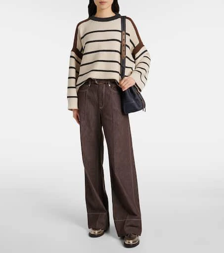 Brunello Cucinelli Striped cotton sweater 2