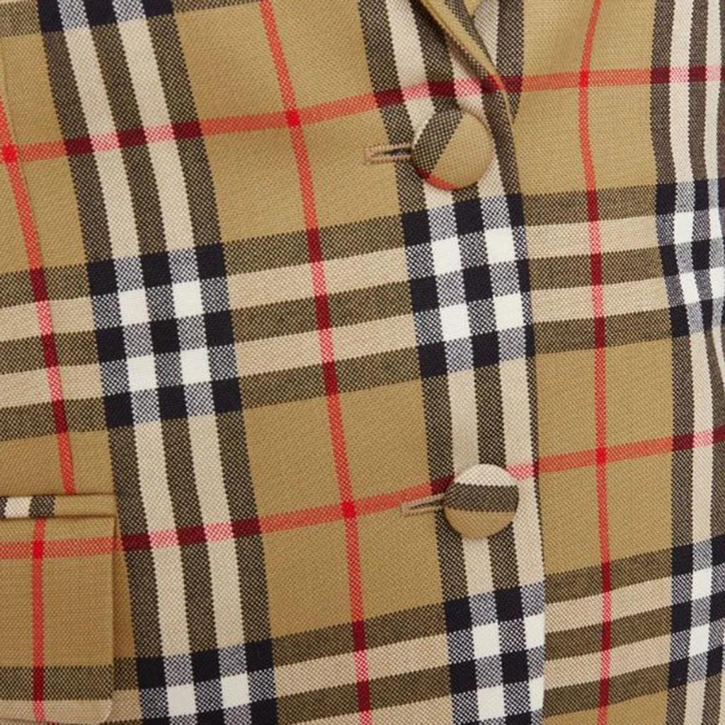 Burberry wool House Check single breasted blazer jacket 2
