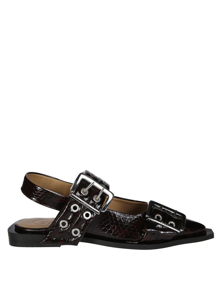 Ganni Feminine Buckle Ballerinas - Shoes - Compare Prices