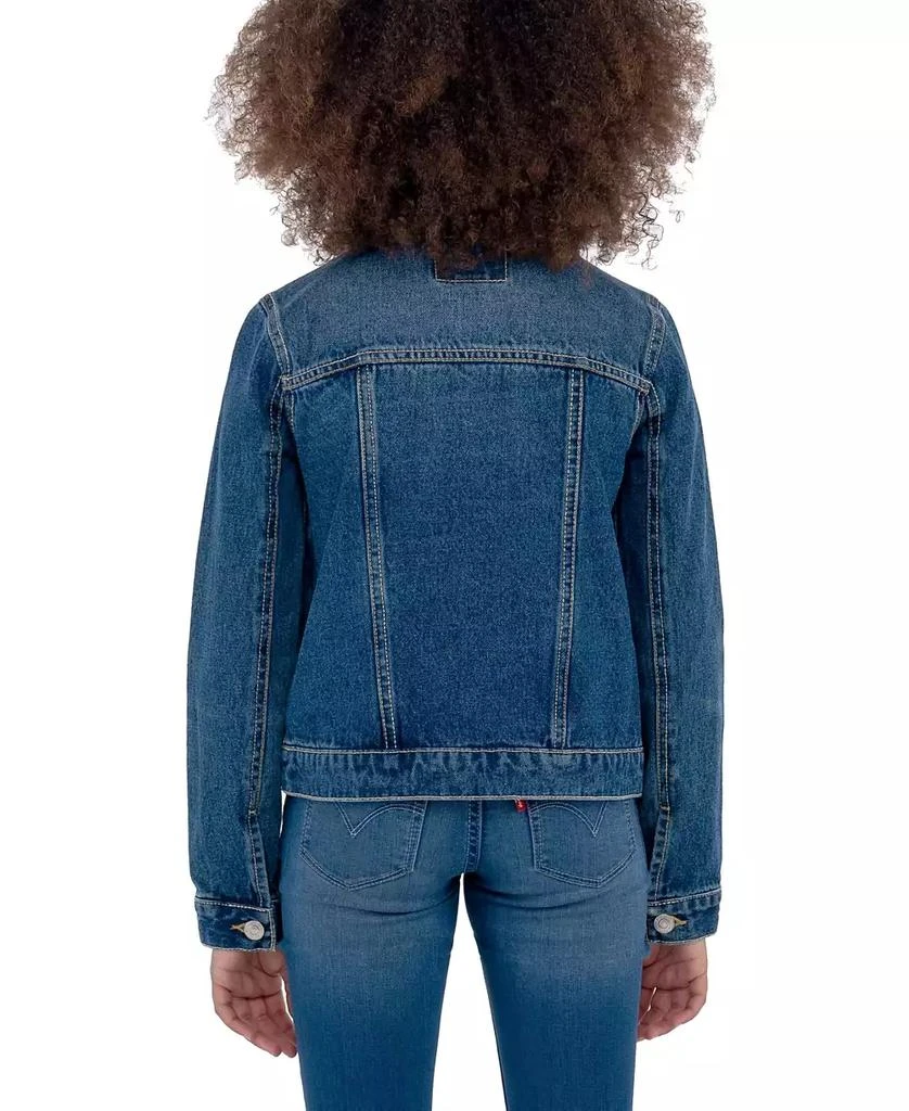 Levi's Big Girls Stylish Collared Denim Trucker Jacket 2