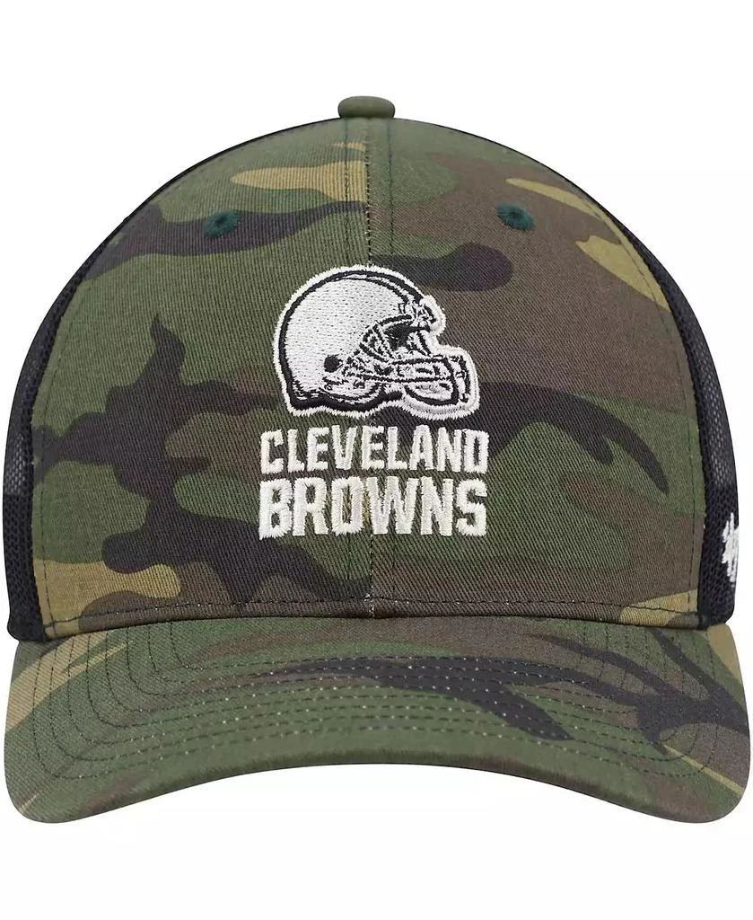 47 Brand Men's Camo, Black Cleveland Browns Trucker Adjustable Hat 3