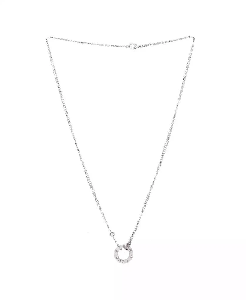 Cartier 2 Diamonds Love Pendant Necklace 3