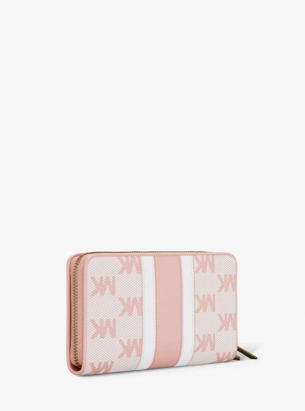 Michael Kors Jet Set Travel Large Striped Logo Jacquard Smartphone Wristlet 4
