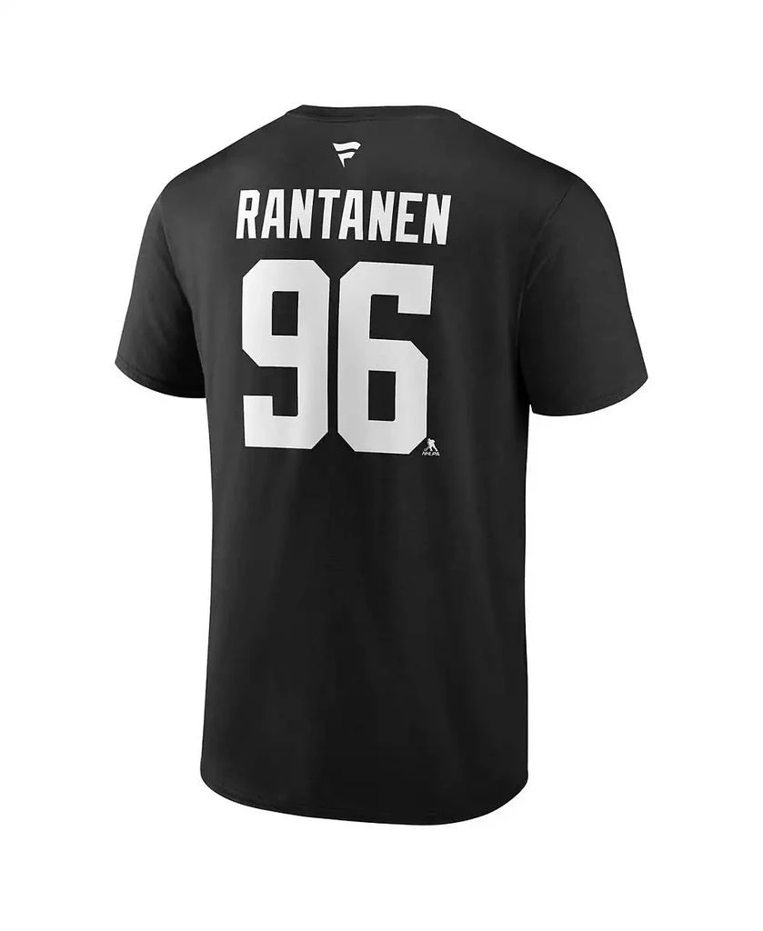 Fanatics Men's Mikko Rantanen Black Dallas Stars Authentic Stack Name Number T-Shirt 3