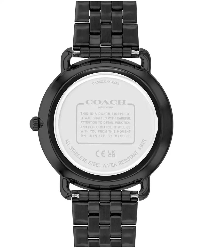 Coach Men's Elliot Black Stainless Steel Bracelet Watch 40mm 3