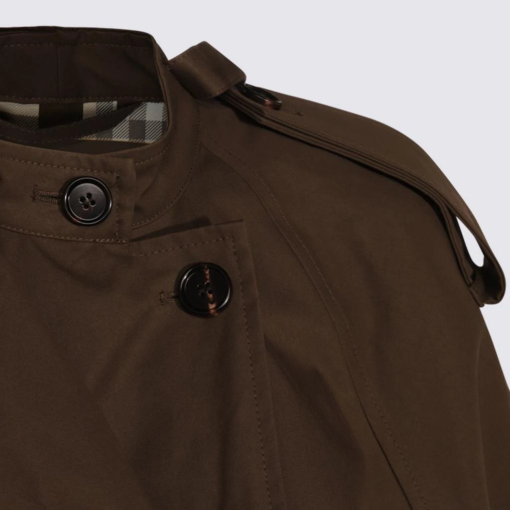 Burberry Burberry Brown Cotton Trench Coat 3