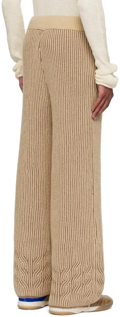 Isa Boulder SSENSE Exclusive Beige Rover Twisty Stripe Trousers 3