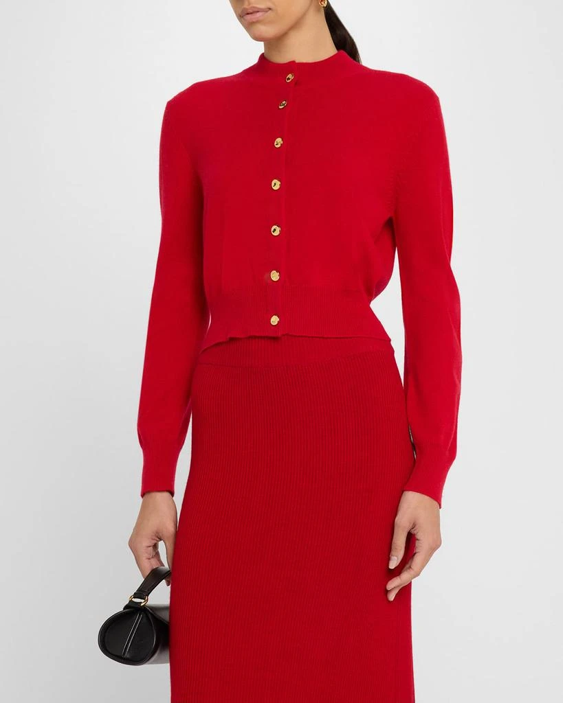 Brandon Maxwell Shrunken Cashmere Cardigan 4