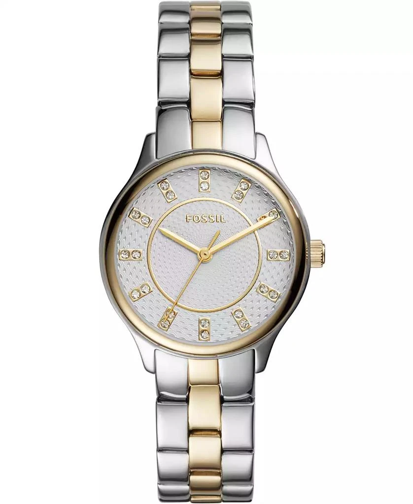 Fossil Women's Modern Sophisticate Three Hand Two Tone Stainless Steel Watch 30mm 1