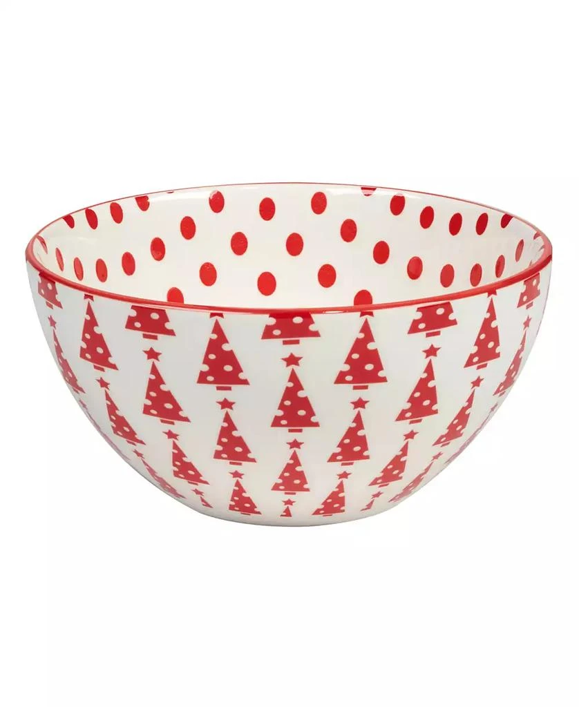 Certified International Peppermint Candy 30 oz All Purpose Bowls Set of 6, Service for 6 5