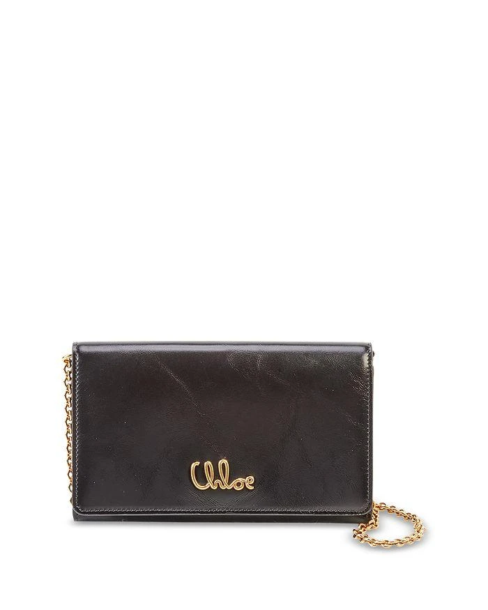 Chloé Iconic Leather Flap Wallet On Chain 1
