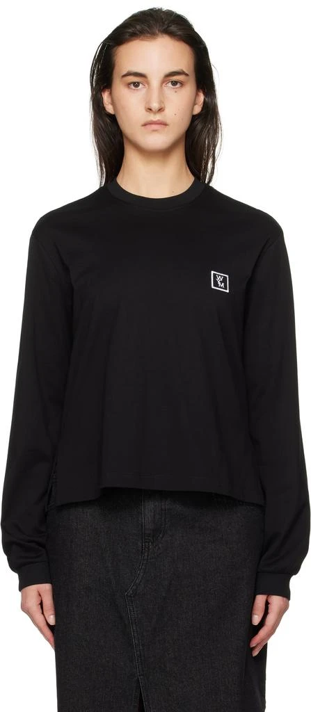 Wooyoungmi Black Back Logo Long Sleeve T-shirt 1