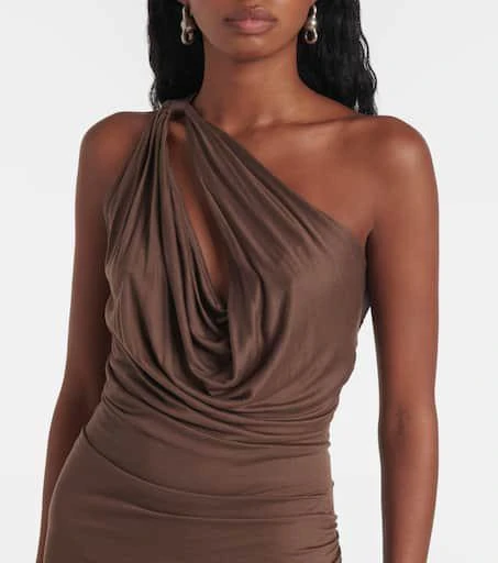 Rick Owens Lilies Aaliyah draped midi dress 4