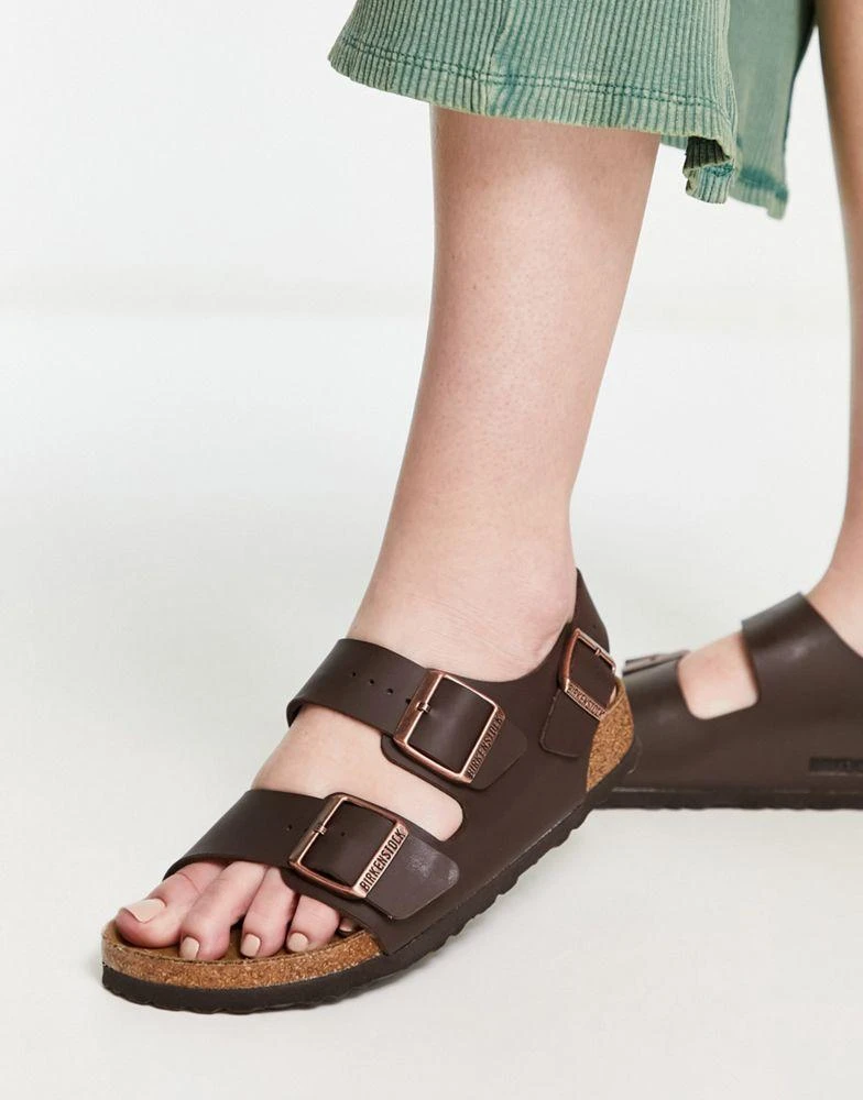 Birkenstock Birkenstock Milano Birko-Flor sandals in brown 4