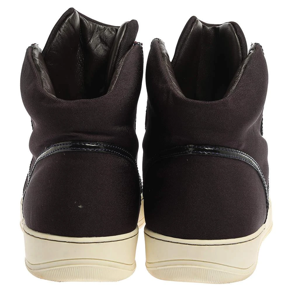 Lanvin Lanvin Burgundy Nylon High Top Sneakers Size 43 5