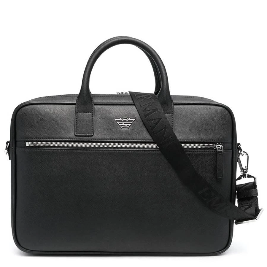 Emporio Armani Regenerated Saffiano Leather Business Bag 1