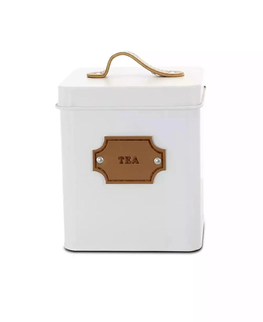 MegaChef Kitchen Food Storage and Organization 5 Piece Canister Set in White 2